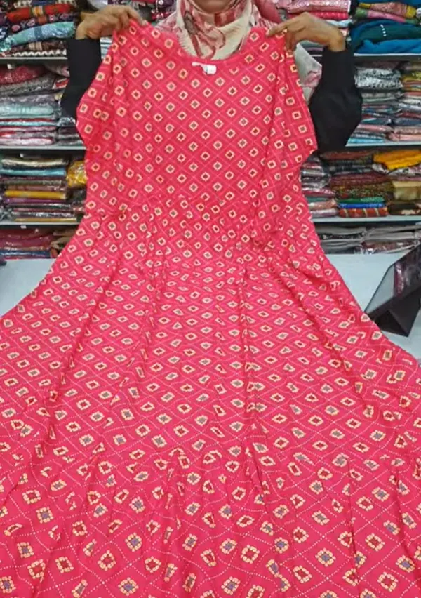 Rayon Long Maxi Gown | MG09